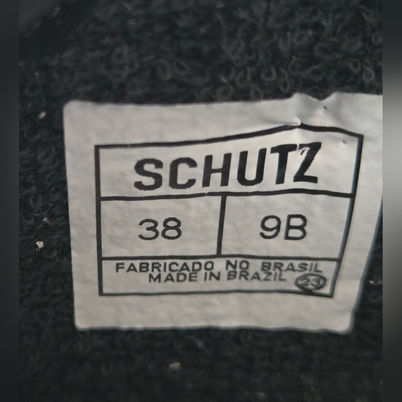 Schutz ST-Mid Rock Sneaker, Women's US Size 8. White/Black/Cream - Picture 9 of 10